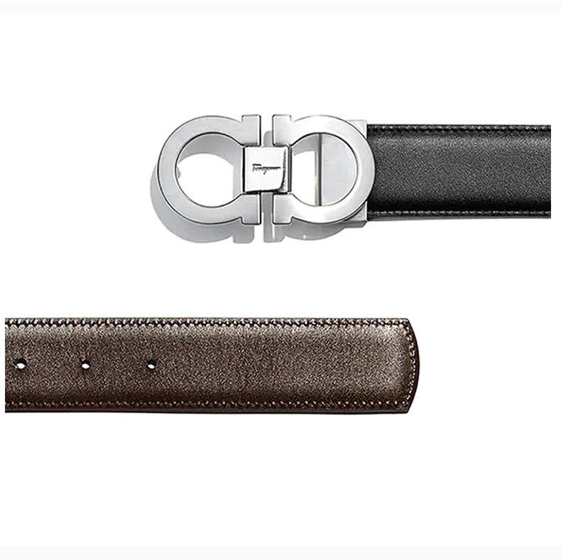 商品[国内直发] Salvatore Ferragamo|SALVATORE FERRAGAMO 黑色男士腰带 67-9714-663056,价格¥5198,第5张图片详细描述