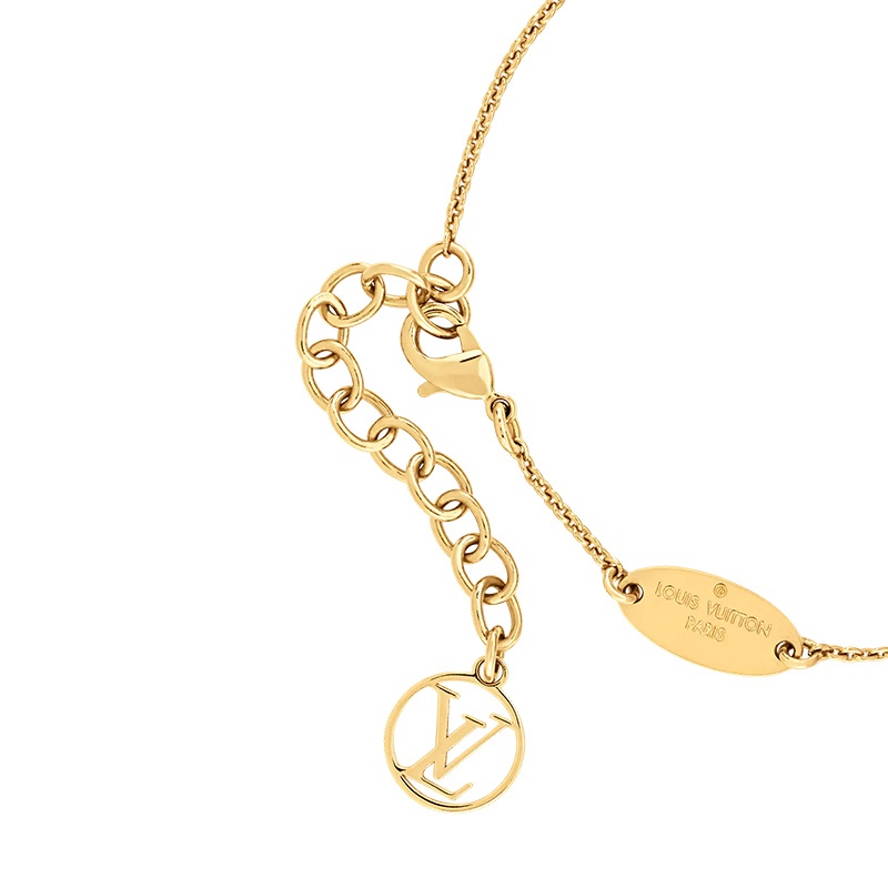 商品Louis Vuitton|预售十天 Louis Vuitton/路易威登 22春夏新款LOUISETTE系列 金色金属镂刻徽标花卉装饰手链,价格¥3184,第14张图片详细描述