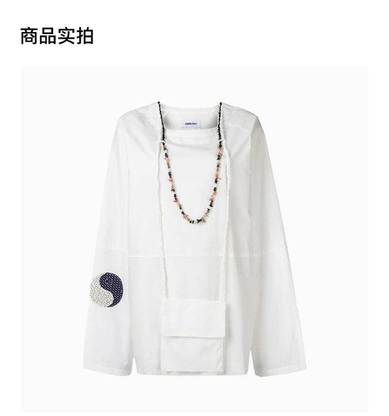 商品Ambush|AMBUSH 白色女士T恤 12111691-WHITE,价格¥3302,第3张图片详细描述