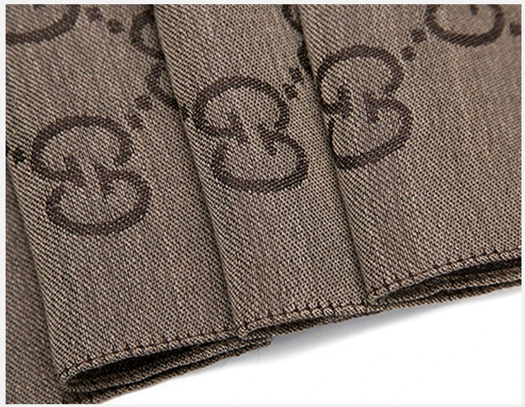商品Gucci|GUCCI 古驰 女士棕色羊毛围巾 165904-3G646-9664,价格¥1089,第6张图片详细描述