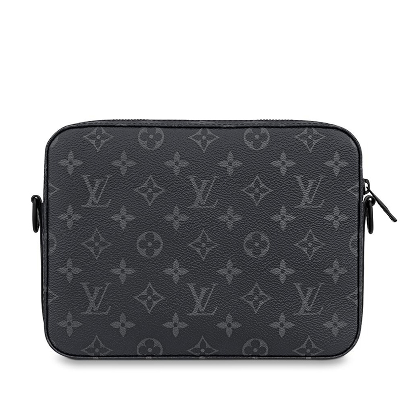 商品Louis Vuitton|预售10天 Louis Vuitton/路易威登 22春夏新款STEAMER系列 男士经典爆款老花帆布经典黑链扣配可拆卸肩带拉链开合单肩斜挎邮差包M45585,价格¥21880,第5张图片详细描述