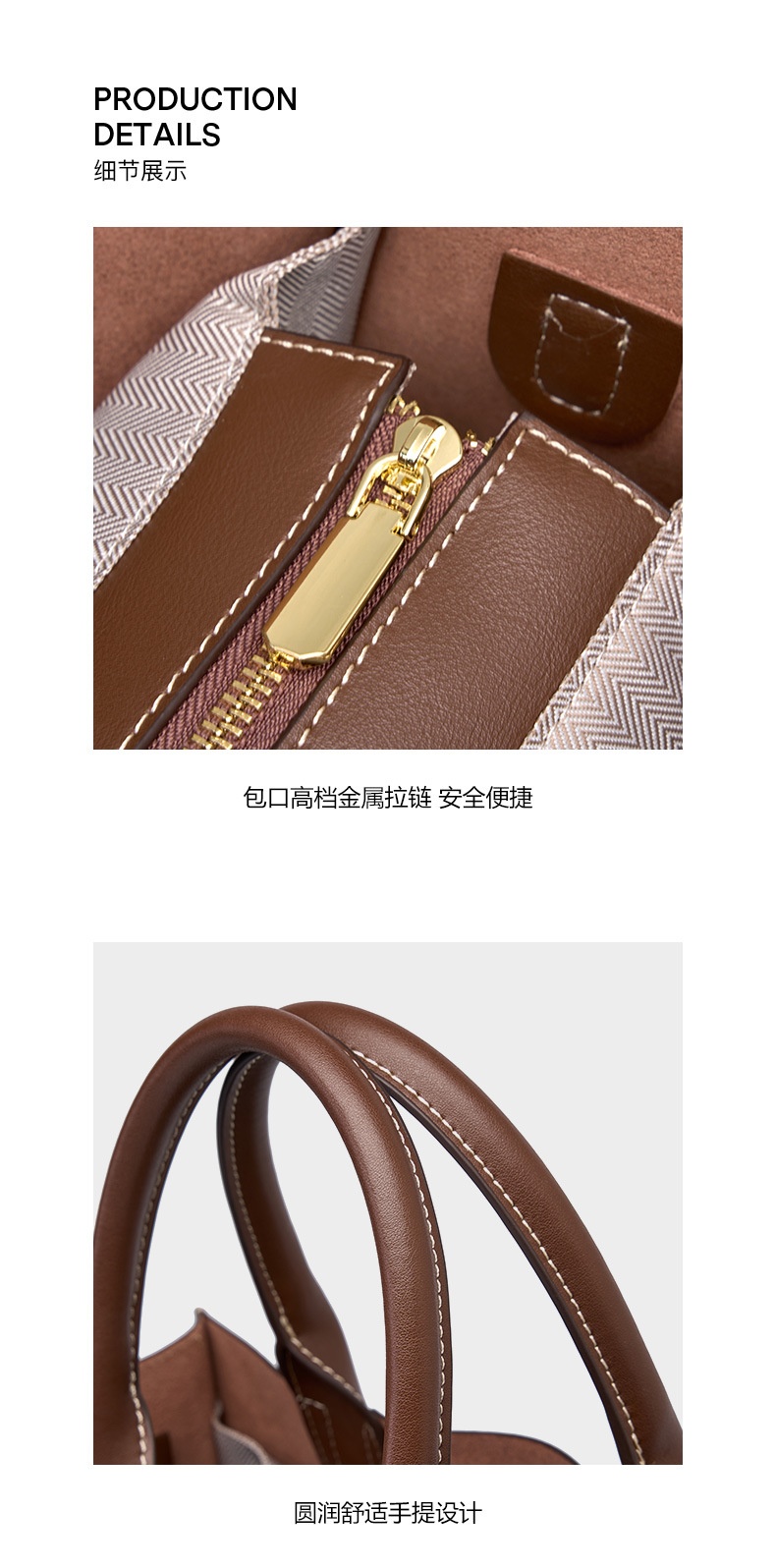 商品[国内直发] GLENVINTEN|格岚云顿托特包包2023新款斜挎单肩手提包女大容量,价格¥504,第16张图片详细描述