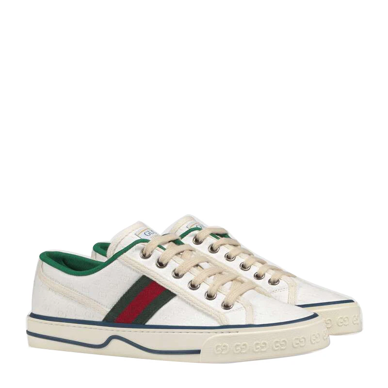 商品Gucci|GUCCI 拼色女士帆布鞋 606110-99W90-9085,价格¥2757,第5张图片详细描述