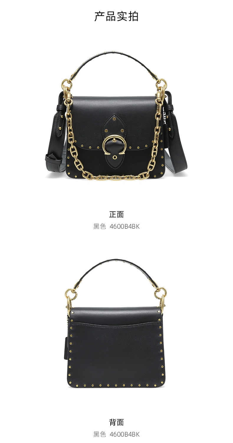 商品Coach|蔻驰专柜款BEAT迷你女士PVC配皮单肩手提包,价格¥3272,第17张图片详细描述