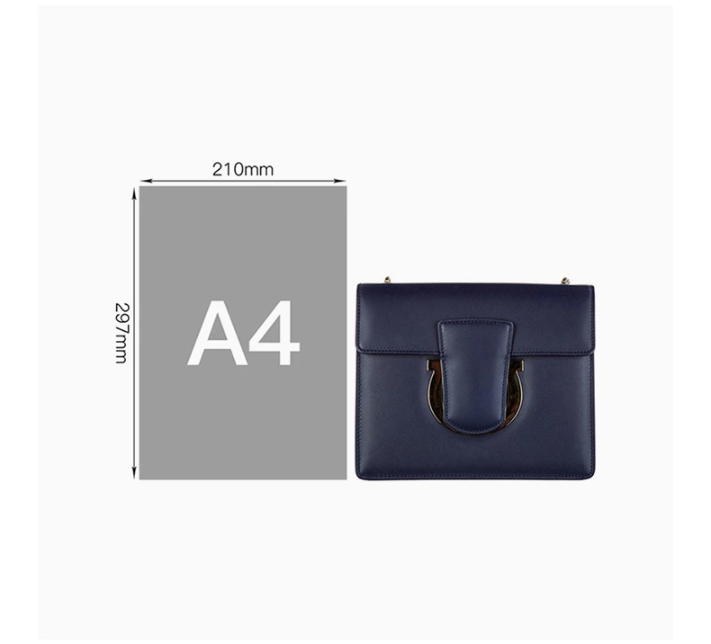 商品Salvatore Ferragamo|Salvatore Ferragamo 菲拉格慕 女士深蓝色皮质斜挎包 21-F893-670993,价格¥4370,第8张图片详细描述