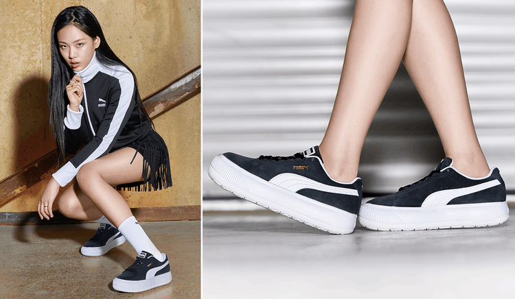 商品Puma|【Brilliant|包邮包税】彪马 Suede Mayu  运动鞋 SNEAKERS  PKI38068602 Puma Black-Puma White,价格¥266,第2张图片详细描述