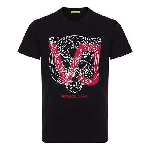 商品Versace| 男士黑色棉质短袖T恤 B3GSA72C-36591-899,价格¥609,第1张图片详细描述