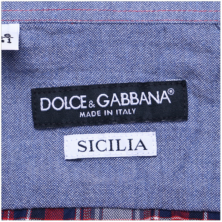 商品Dolce & Gabbana|Dolce&Gabbana 杜嘉班纳 男士长袖T恤红格 G5AC1T-FQ5FJ-S8104,价格¥1081,第9张图片详细描述