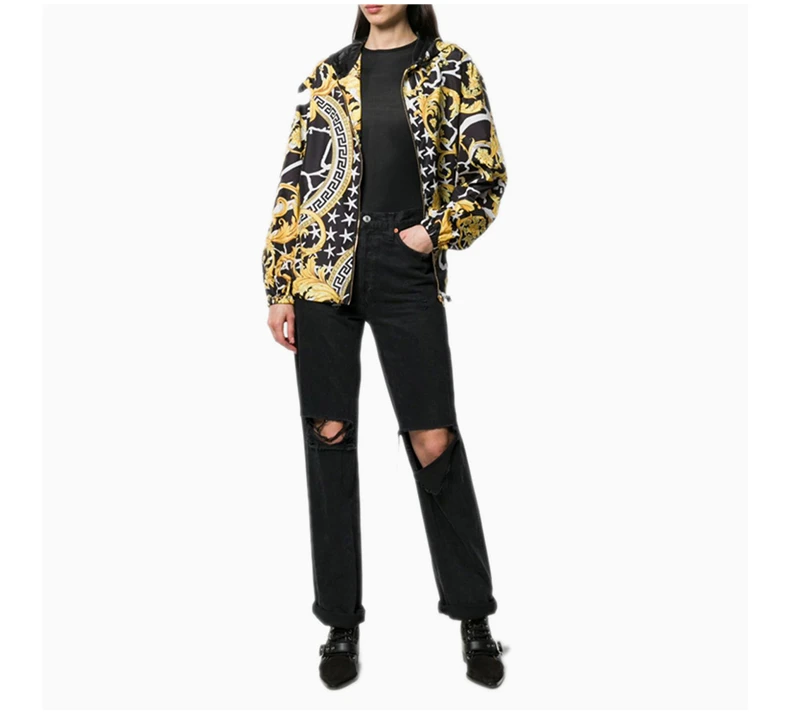 商品[国内直发] Versace|VERSACE 黄色女士外套 A84010-A231034-A7900,价格¥6913,第7张图片详细描述