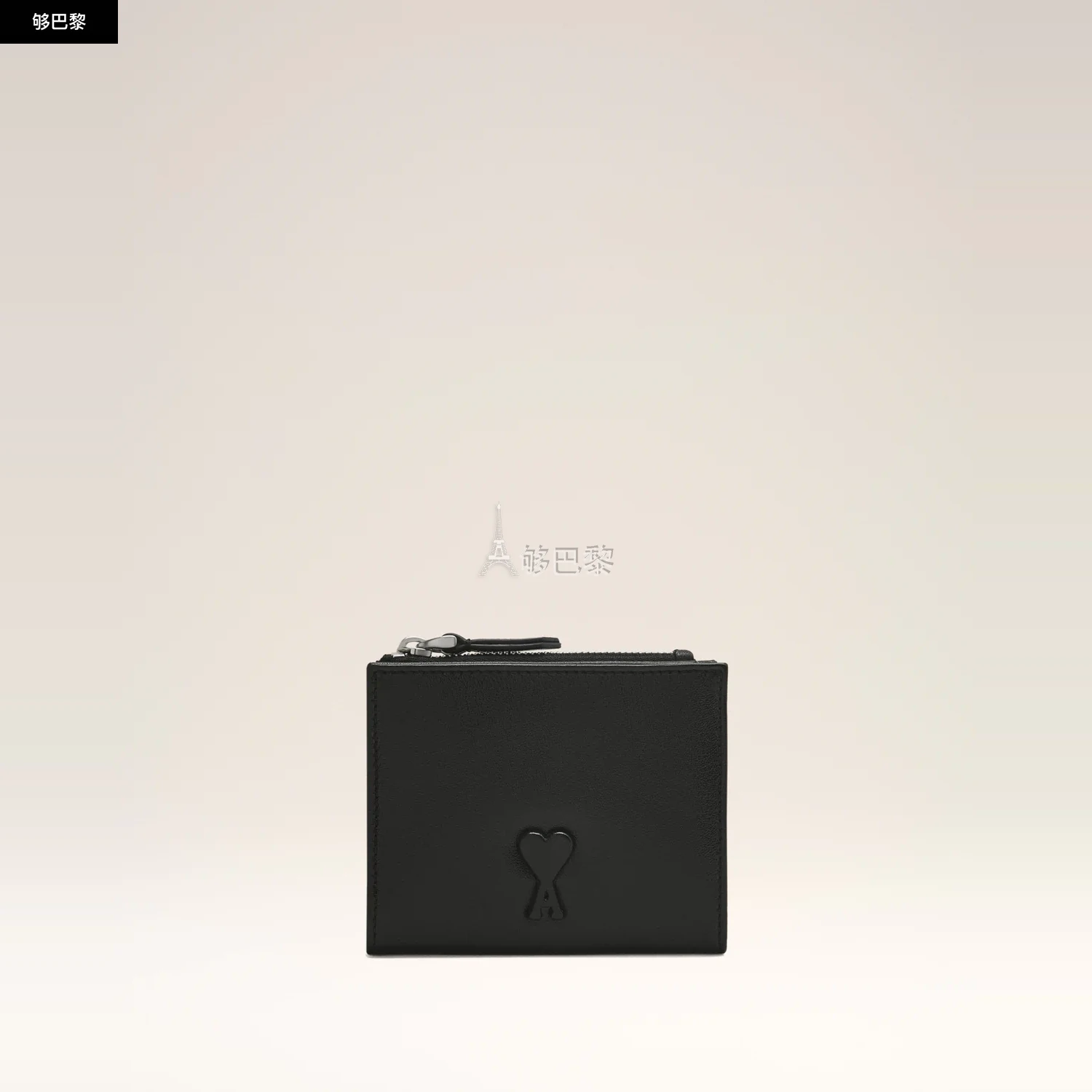 商品AMI|【预售】 AMI PARIS 25春夏 女士 卡包 Portefeuille Plié Noir Voulez Vous En Cuir Lisse USL201.AL0052.001 ,价格¥3077,第2张图片详细描述