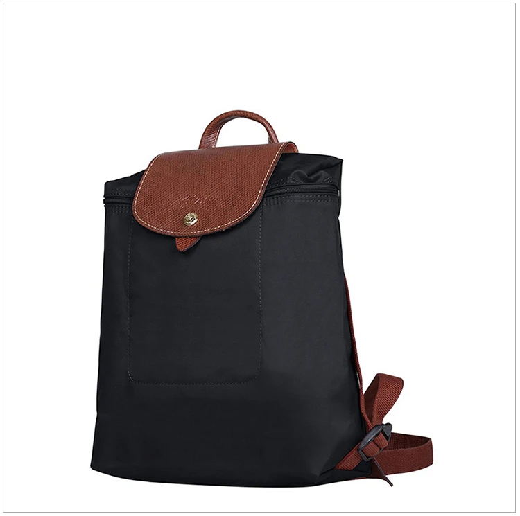 商品Longchamp|Longchamp 珑骧 黑色尼龙女士背包 1699089001,价格¥601,第5张图片详细描述