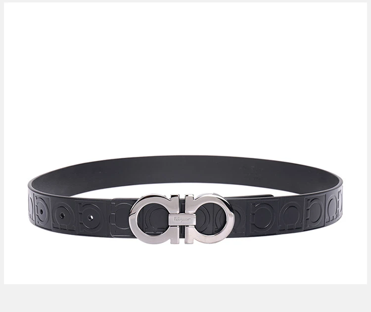 商品Salvatore Ferragamo|Salvatore Ferragamo 菲拉格慕 男士黑色皮革腰带 67-9169-0587182【包装随机，部分无包装盒】,价格¥2224,第7张图片详细描述