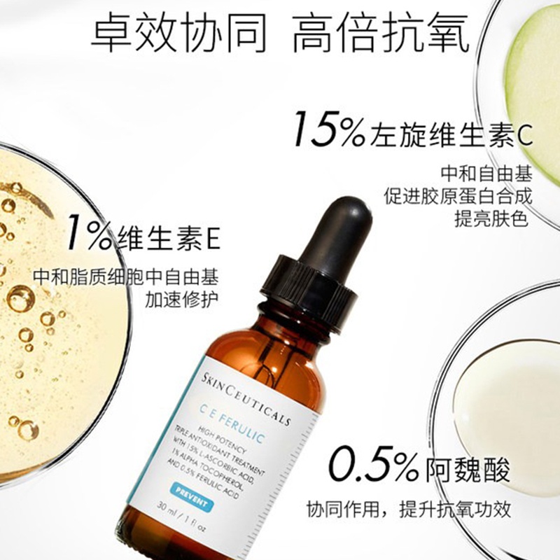 商品SkinCeuticals|SKINCEUTICALS修丽可 维生素CE复合修护精华液30ml,价格¥924,第7张图片详细描述