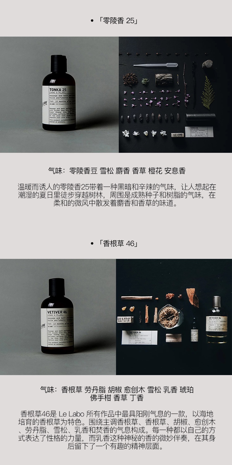 商品Le Labo|LE LABO香水实验室 经典系列沐浴油120ml 滋润保湿,价格¥629,第10张图片详细描述