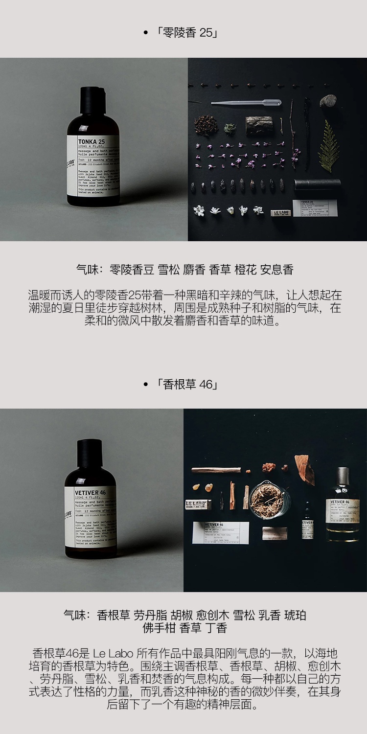 商品Le Labo|LE LABO香水实验室 经典系列沐浴油120ml 滋润保湿,价格¥633,第10张图片详细描述