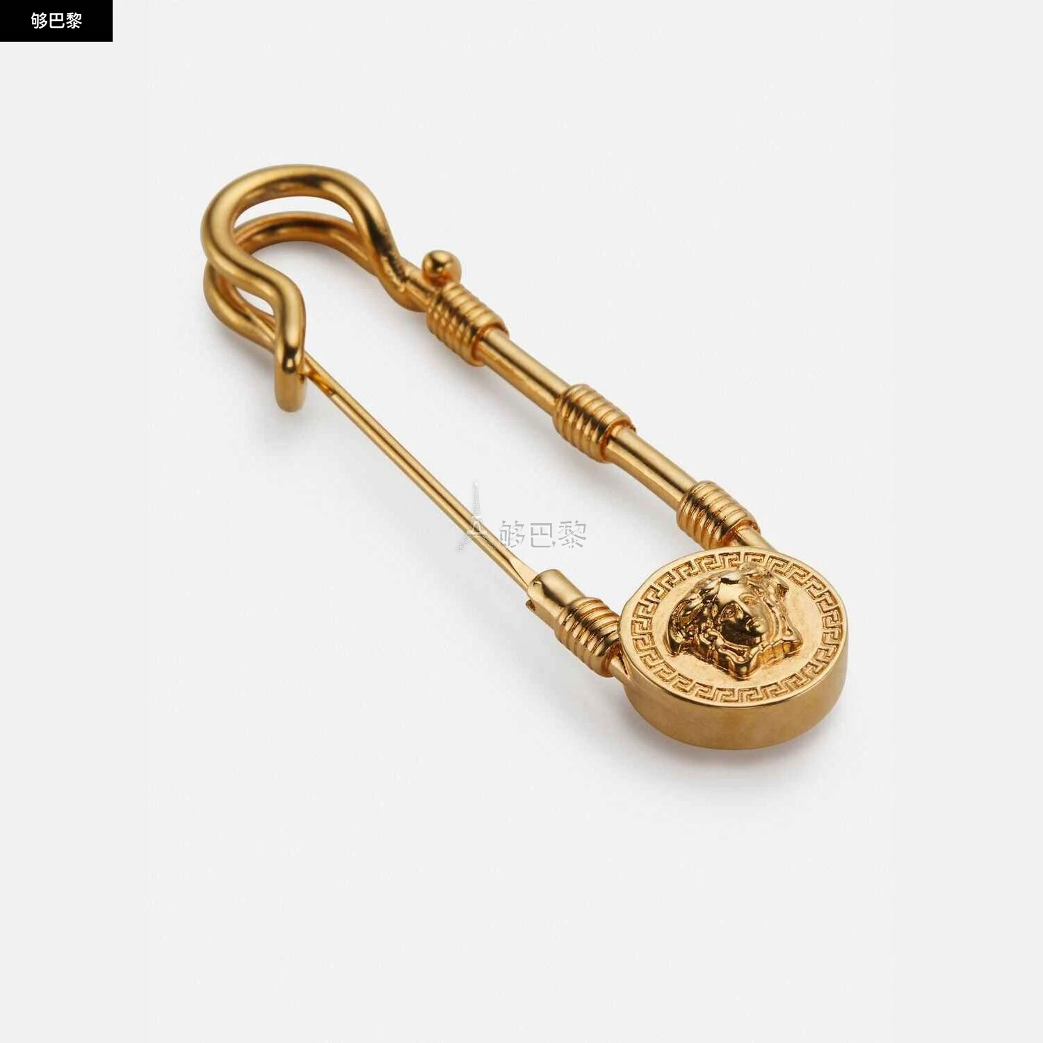 商品Versace|【预售】 范思哲 24秋冬 女士 胸针 SAFETY PIN TRIBUTE胸针 DG6H149-DJMT_KOT,价格¥1990,第4张图片详细描述