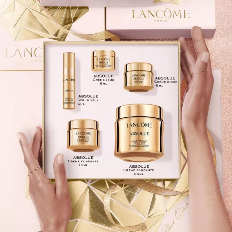 商品Lancôme|兰蔻2022菁纯限量护肤5件套 轻盈面霜60ml+轻盈面霜15ml+滋润面霜15ml+眼霜5ml+眼精华5ml,价格¥1485,第8张图片详细描述