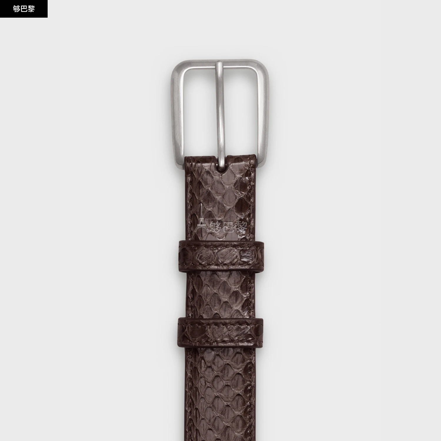 商品Celine|【预售】 赛琳 25春夏 男士 腰带 ELEGANT BELT WITH SQUARE BUCKLE IN WATERSNAKE 45AGT4A58.19EC ,价格¥4757,第4张图片详细描述