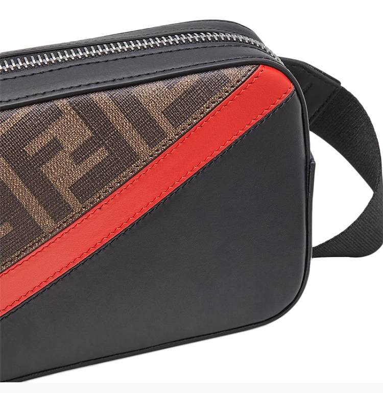 商品[国内直发] Fendi|Fendi 芬迪 男士黑色棕色挎包单肩包 7M0285-A9XS-F19P9,价格¥6115,第8张图片详细描述