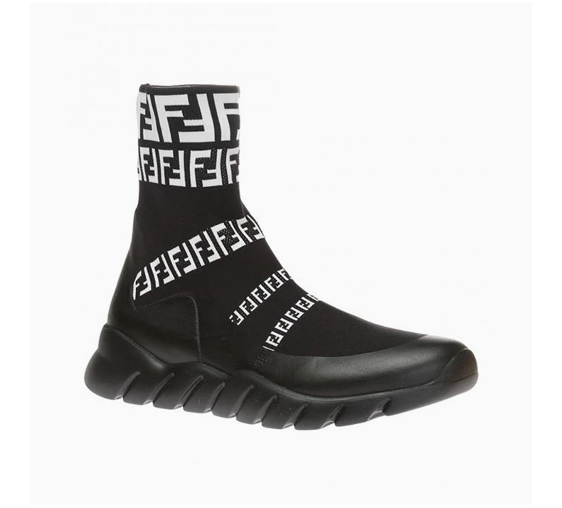 商品Fendi|FENDI 黑色男士运动鞋 7E1163-A3XH-F0Y68,价格¥3425,第5张图片详细描述