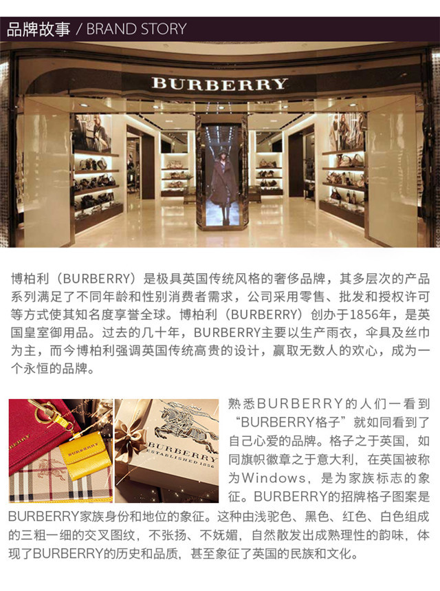商品Burberry|Burberry 博柏利 女士羊毛拼色格纹披肩 3934106,价格¥4433,第7张图片详细描述