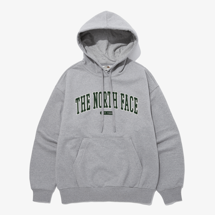 商品The North Face|【Brilliant|北面特惠】北面拱形徽标连帽套头衫 ARCH LOGO HOOD PULLOVER MELANGE_GREY NM5PP50L,价格¥820,第2张图片详细描述