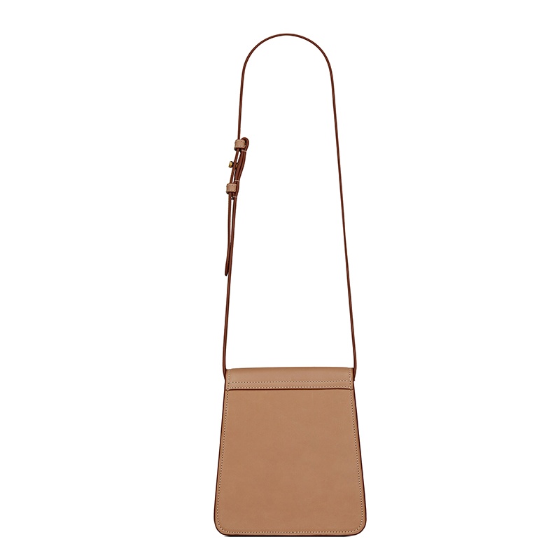 商品Yves Saint Laurent|SAINT LAURENT PARIS/圣罗兰 YSL 秋冬新款 KAIA NORTH/SOUTH系列 女士棕金小牛皮金扣翻盖斜挎单肩包668809BWR6W2725,价格¥12625,第3张图片详细描述