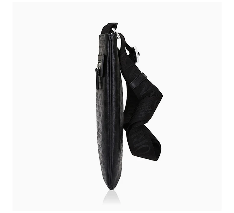 商品Emporio Armani|Emporio Armani 安普里奥 阿玛尼 黑色牛皮男士单肩包 YEMF24YC043-80001,价格¥1452,第6张图片详细描述