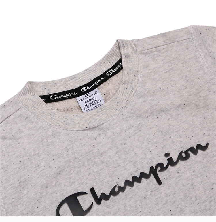 商品[国内直发] CHAMPION|Champion 灰色棉、涤纶女士卫衣 111387-EM020,价格¥140,第9张图片详细描述