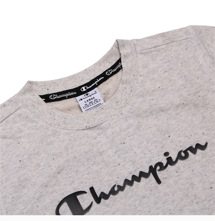 商品[国内直发] CHAMPION|Champion 灰色棉、涤纶女士卫衣 111387-EM020,价格¥305,第9张图片详细描述