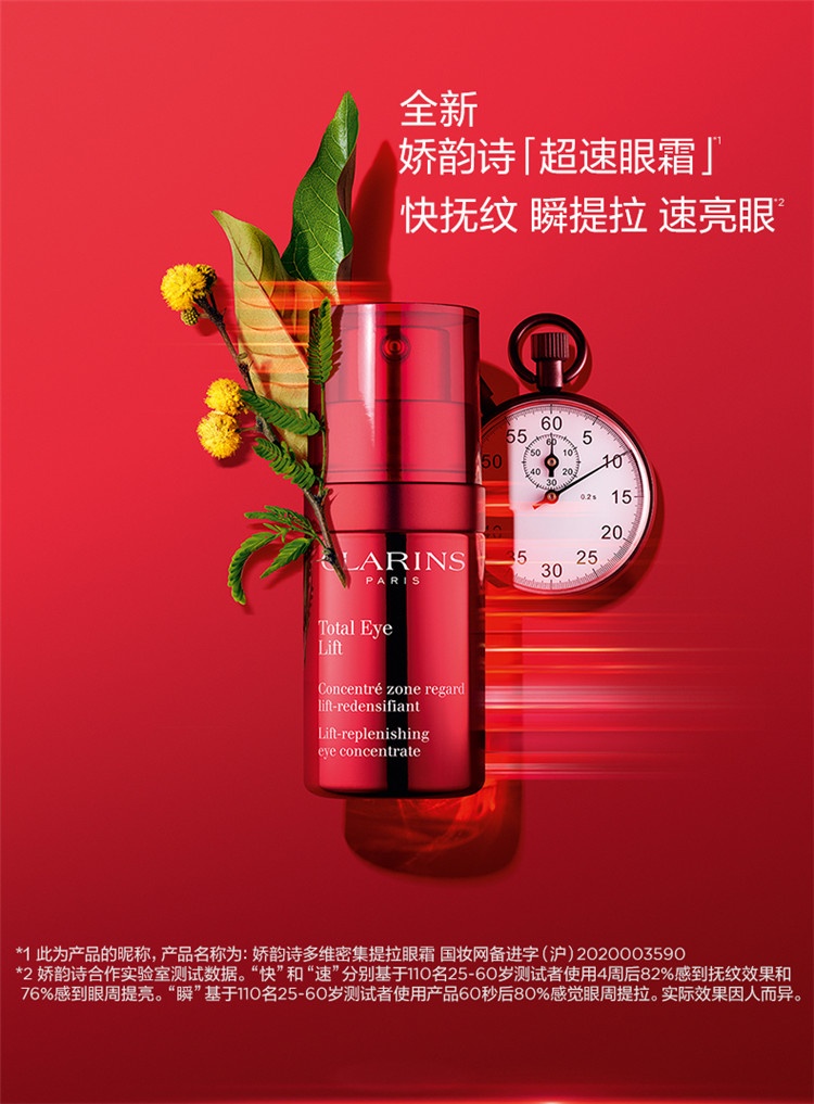 商品[国内直发] Clarins|CLARINS 娇韵诗「超速眼霜」娇韵诗多维密集提拉眼霜15ml,价格¥424,第4张图片详细描述