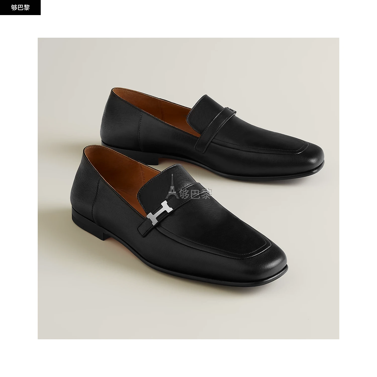商品Hermes|【预售】 爱马仕 24秋冬 男士 商务休闲鞋 Mocassins Giovanni H231992ZA02,价格¥9243,第2张图片详细描述