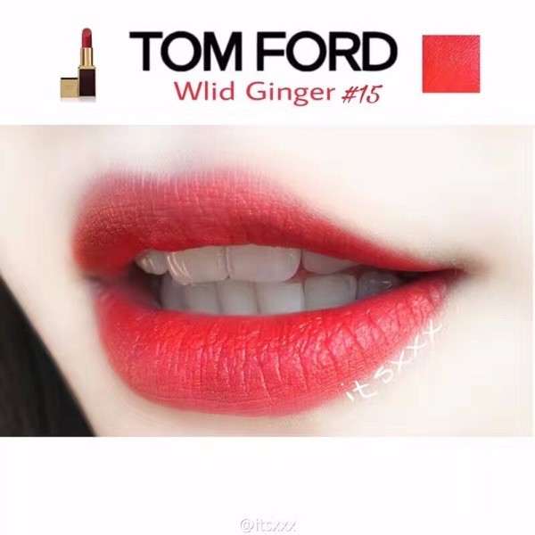 商品Tom Ford|Tom Ford/TF 黑金黑管唇膏口红 15号色 WILD GINGER,价格¥246,第5张图片详细描述