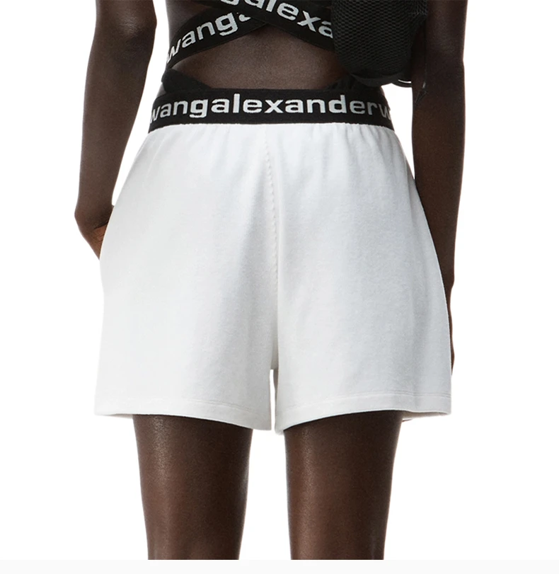 商品Alexander Wang|ALEXANDER WANG 白色女士短裤 4CC1204025-111,价格¥1483,第6张图片详细�描述