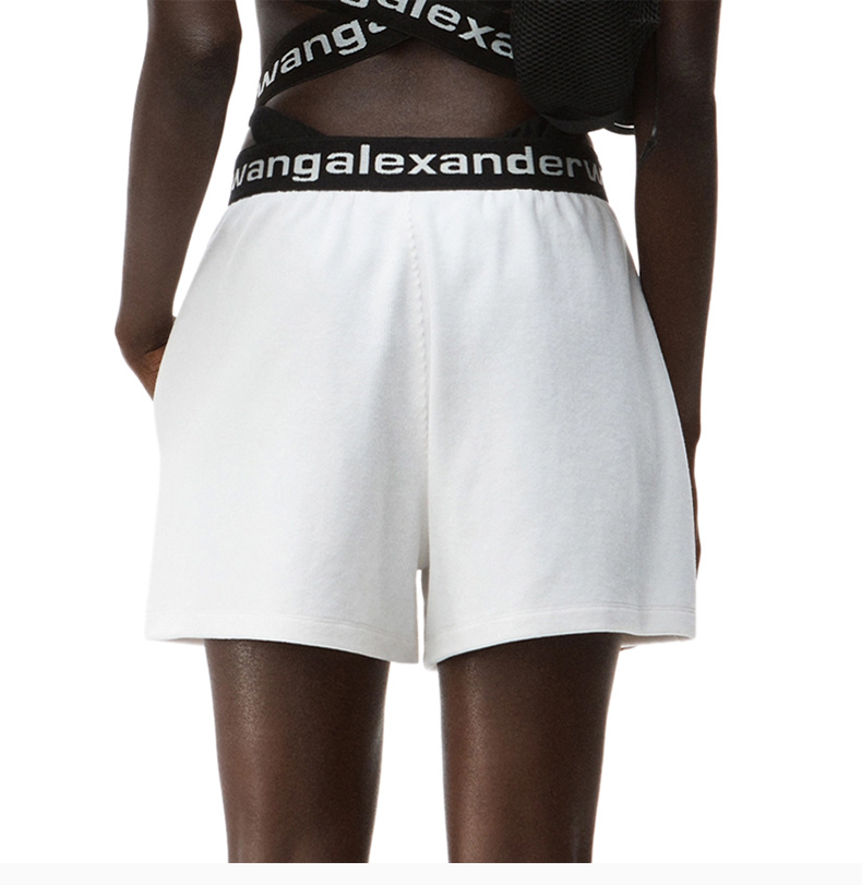 商品Alexander Wang|ALEXANDER WANG 白色女士短裤 4CC1204025-111,价格¥1889,第8张图片详细描述