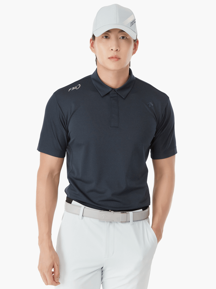 商品DESCENTE|【Brilliant|包邮包税】高尔夫男款F360简约LOGO速干短袖衫 DP22MFTS44-DNVG,价格¥1173,第3张图片详细描述