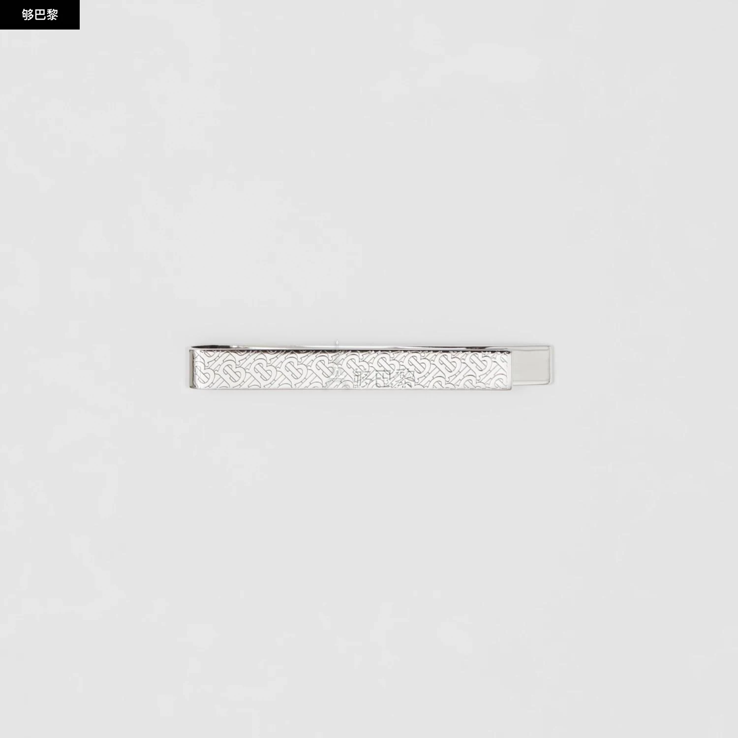 商品Burberry|【预售】 巴宝莉 25春夏 男士 领带夹 专属标识装饰镀钯金领带夹 80566671 ,价格¥2583,第2张图片详细描述