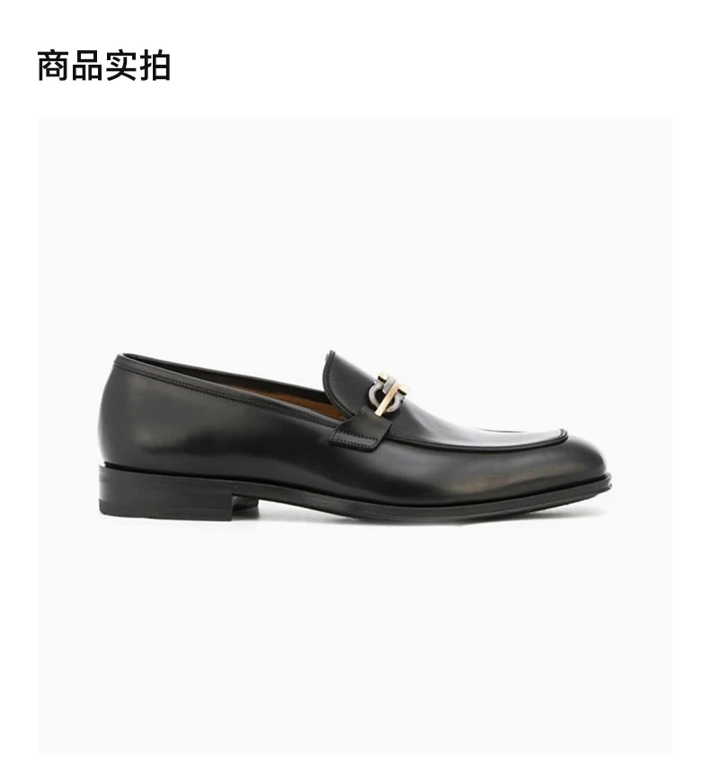 商品Salvatore Ferragamo|SALVATORE FERRAGAMO 黑色男士套脚正装鞋 02-0373-745223,价格¥5896,第4张图片详细描述