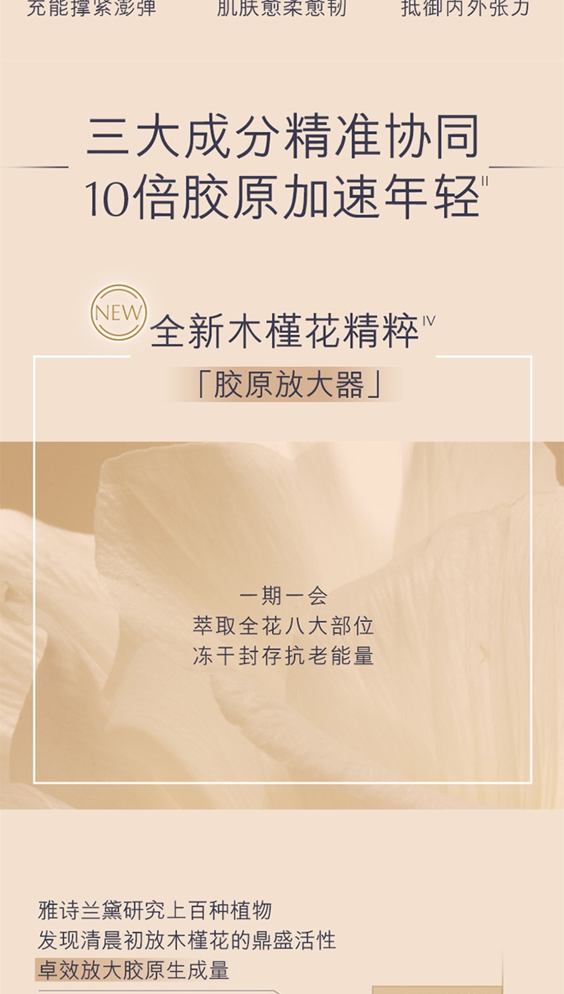 商品【原封正品】 Estée Lauder|雅诗兰黛 胶原霜 补水保湿 淡纹抗老收缩毛孔 面霜/晚霜15ml,价格¥187,第4张图片详细描述
