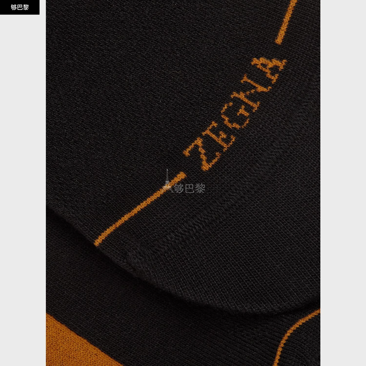 商品Zegna|包邮包税【预售7天发货】 ZEGNA杰尼亚 23秋冬 男士 袜子 Black No-show Socks N5V04-557-001,价格¥468,第5张图片详细描述