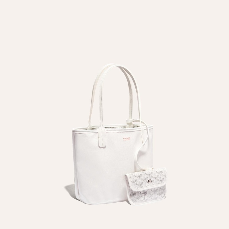 商品Goyard|高雅德 Anjou Mini男女黑色帆布/小牛皮手提包 ANJOUSMINCG01TY01P（十一色可选）,价格¥18634,第22张图片详细描述