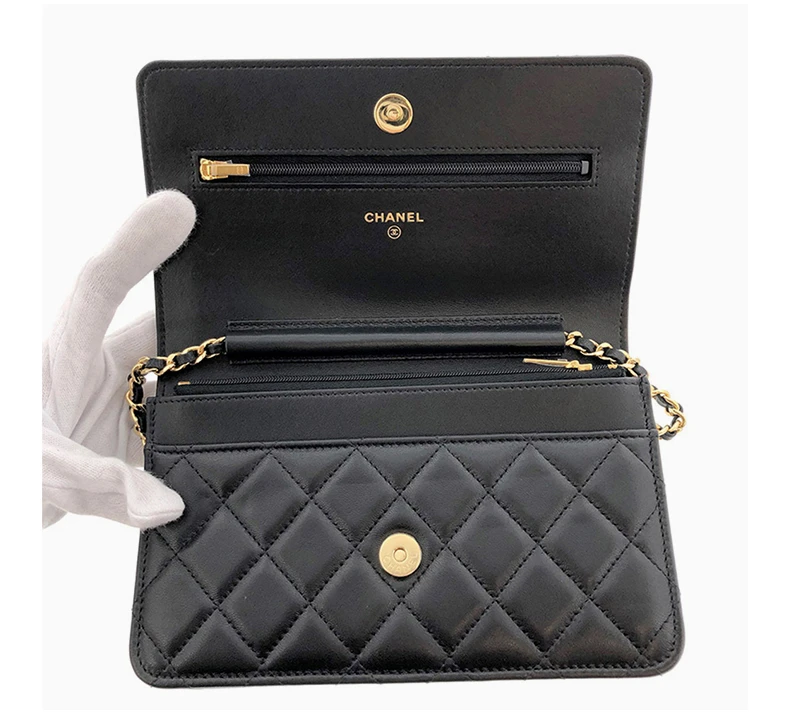 商品[国内直发] Chanel|CHANEL 黑色女士斜挎包 AP0250-Y01295-C3906,价格¥47001,第7张图片详细描述