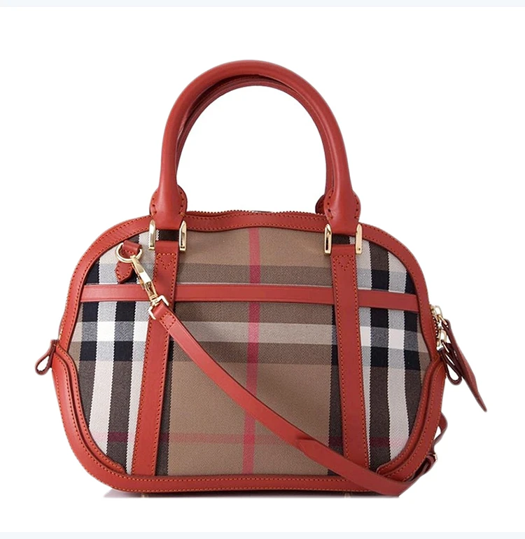 商品[国�内直发] Burberry|BURBERRY 橘红色女士手提包 3950055,价格¥6898,第16张图片详细描述