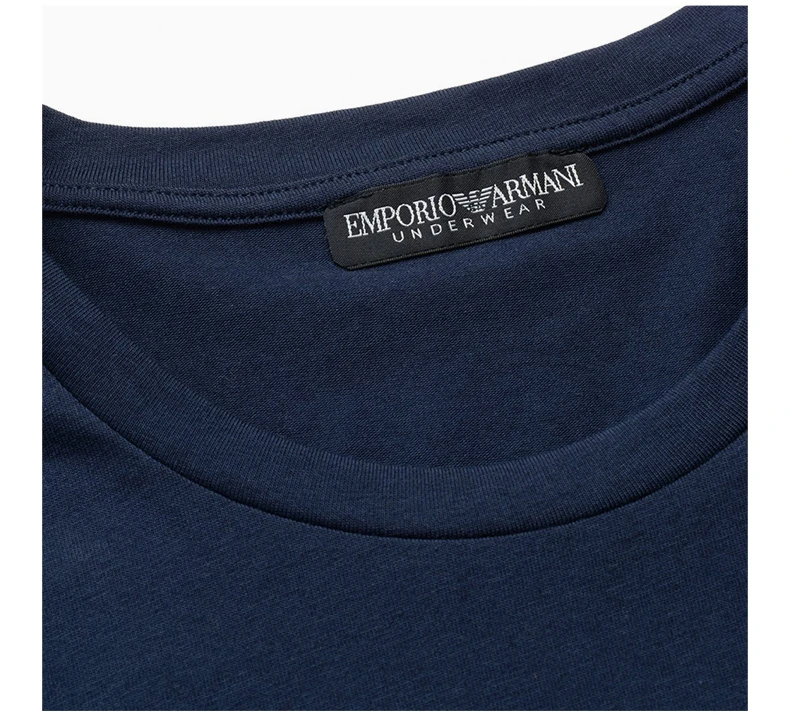 商品[国内直发] Emporio Armani|EMPORIO ARMANI 深蓝色男士T恤 111267-2R720-70835,价格¥314,第8张图片详细描述