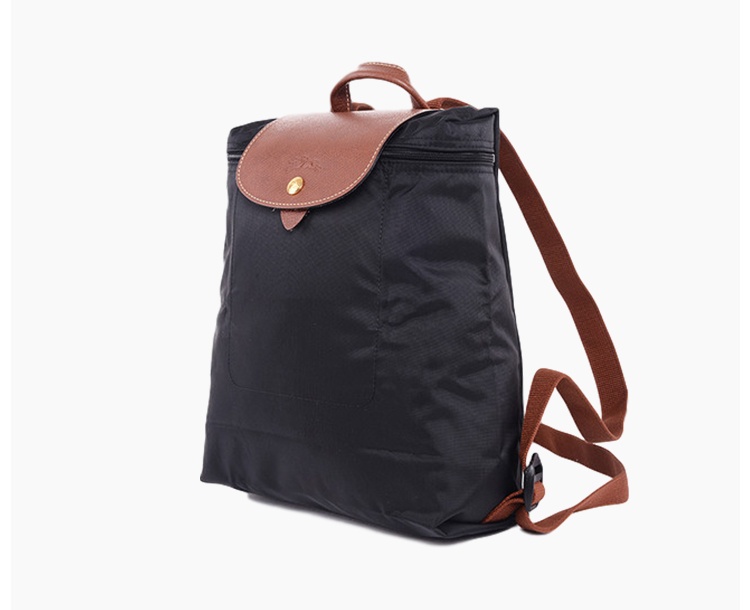 商品Longchamp|LONGCHAMP 珑骧 女款尼龙双肩包/折叠包 黑色 L1699089001,价格¥503,第4张图片详细描述