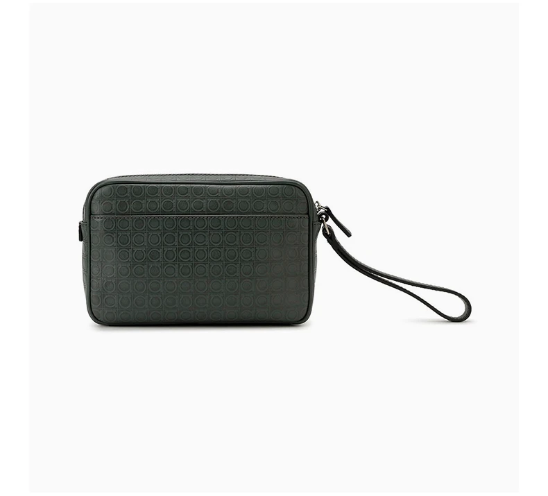 商品Salvatore Ferragamo|SALVATORE FERRAGAMO 绿色女士手拿包 24-9694-608811,价格¥3623,第5张图片详细描述