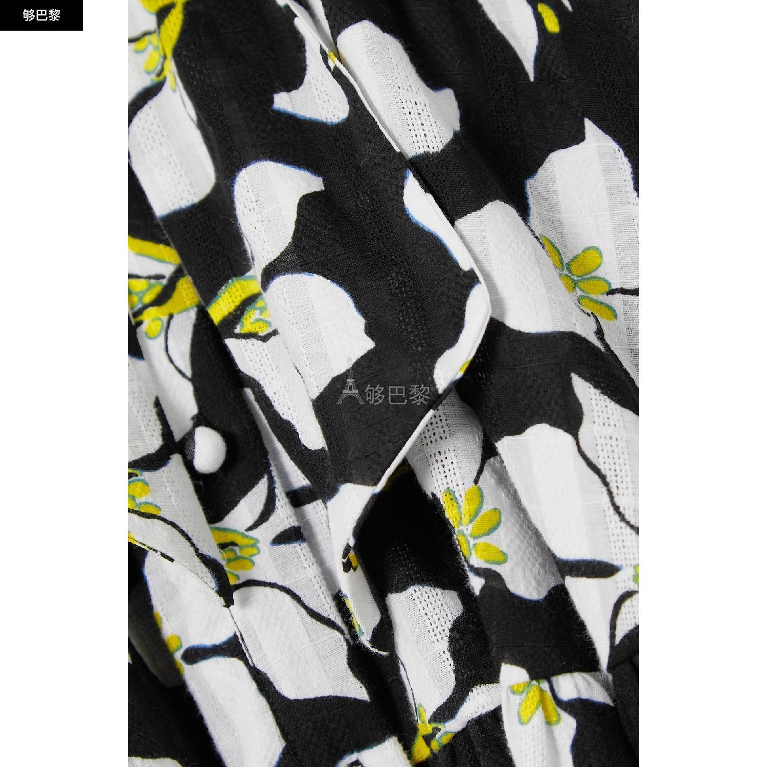 商品Diane von Furstenberg|包邮包税【预售7天发货】 DIANE VON FURSTENBERG 23秋冬 女士 连衣裙 Beata 配腰带荷叶边花卉印花纯棉薄纱迷你连衣裙 1647597303930866 DVFDS1R007GFLBK ,价格¥4587,第7张图片详细描述