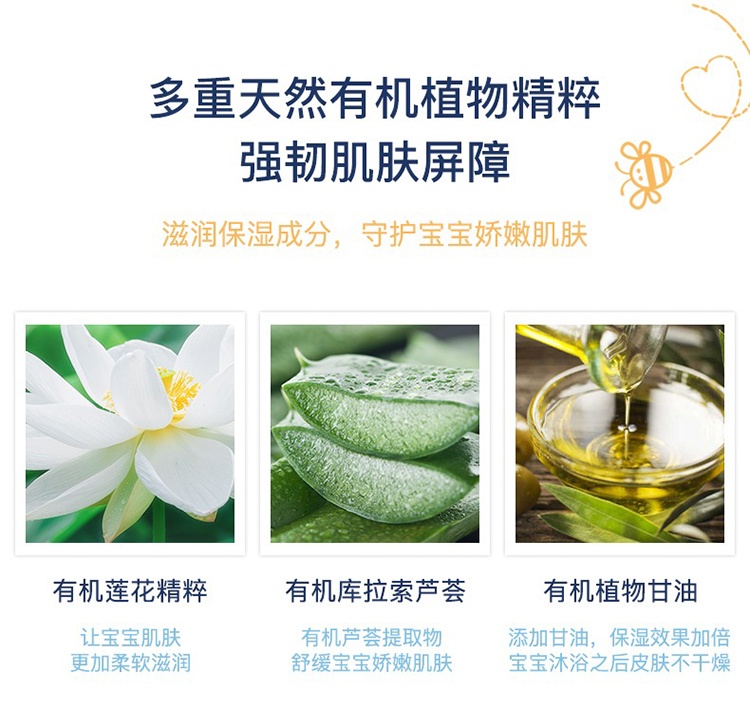 商品Rivadouce|预售3-5个工作日 Rivadouce法朵适婴儿有机二合一洗发沐浴露500ml 温和型,价格¥160,第5张图片详细描述
