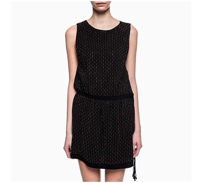 商品[国内直发] Yves Saint Laurent|YSL 圣罗兰 女士黑色连衣裙 607244-Y4A12-1055,价格¥9306,第4张图片详细描述