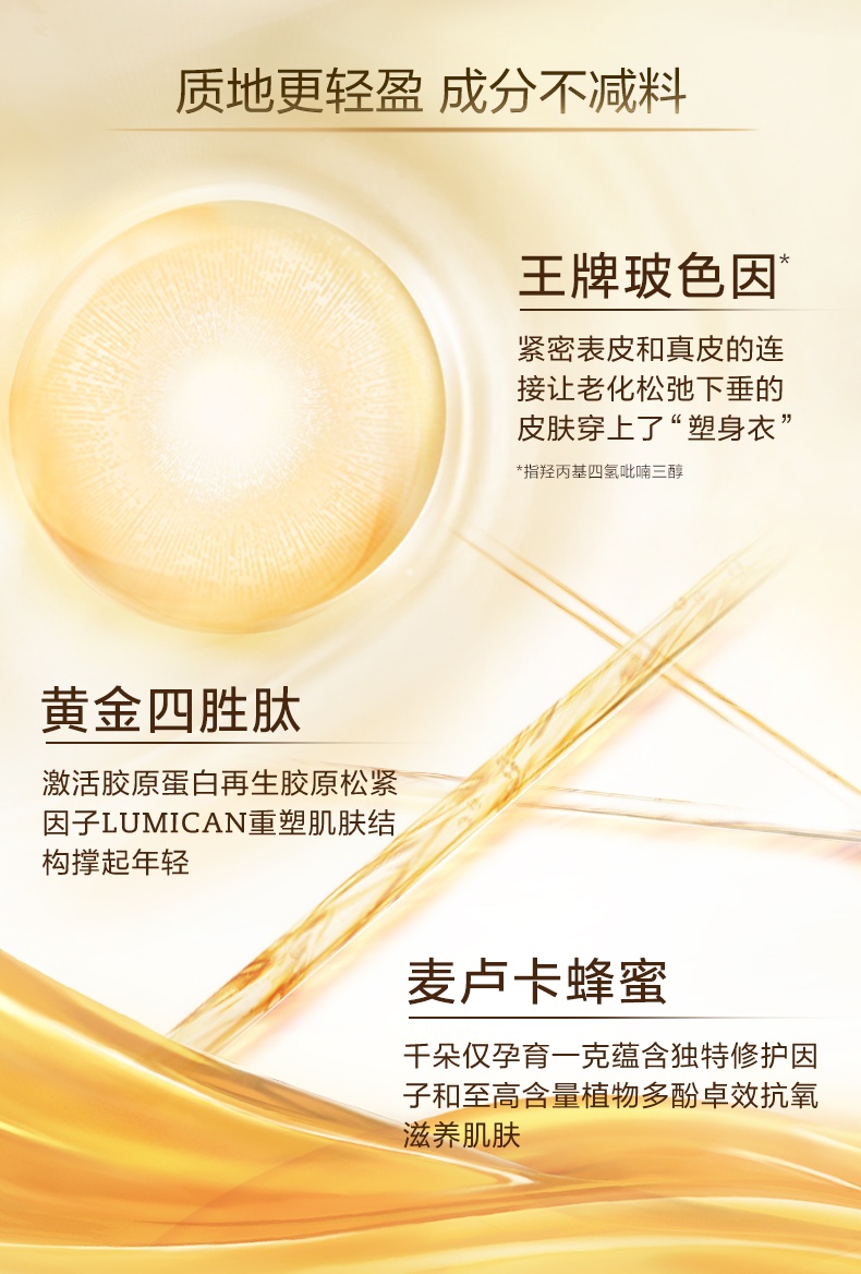 商品【原封正品】 L'Oreal Paris|欧莱雅 金致臻颜小蜜罐花蜜面霜 花蜜面霜 50ml 补水保湿柔润质地抗皱淡纹乳液,价格¥167,第4张图片详�细描述